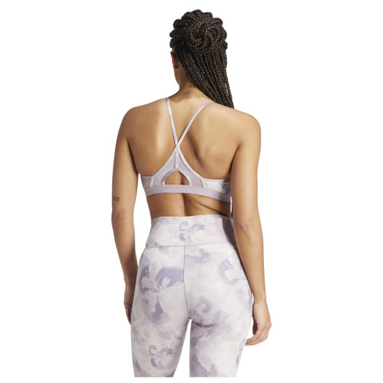 Adidas Γυναικείο μπουστάκι Aeroreact Training Essentials Tie-Dye Flower-Print Bra
